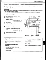 Preview for 45 page of Panasonic KX-F1200 Operating Instructions Manual