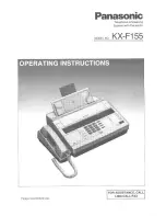 Preview for 1 page of Panasonic KX-F155 User Manual