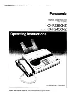 Panasonic KX-F2350NZ Operating Instructions Manual preview