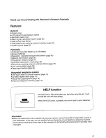 Preview for 3 page of Panasonic KX-F2510NZ Operating Instructions Manual