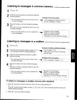 Preview for 57 page of Panasonic KX-F2581AL Operating Instructions Manual