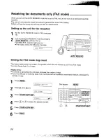 Preview for 26 page of Panasonic KX-F2581NZ Operating Instructions Manual