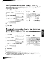 Preview for 63 page of Panasonic KX-F2581NZ Operating Instructions Manual