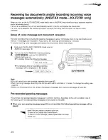 Предварительный просмотр 24 страницы Panasonic KX-F2781NZ Operating Instructions Manual