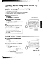 Предварительный просмотр 31 страницы Panasonic KX-F2781NZ Operating Instructions Manual