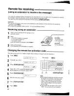 Предварительный просмотр 42 страницы Panasonic KX-F2781NZ Operating Instructions Manual