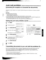 Предварительный просмотр 43 страницы Panasonic KX-F2781NZ Operating Instructions Manual