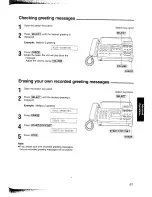 Предварительный просмотр 61 страницы Panasonic KX-F2781NZ Operating Instructions Manual