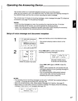 Предварительный просмотр 69 страницы Panasonic KX-F3100 Operating Instructions Manual