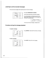 Предварительный просмотр 72 страницы Panasonic KX-F3100 Operating Instructions Manual