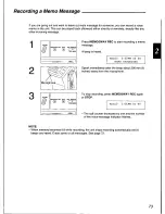 Предварительный просмотр 75 страницы Panasonic KX-F3100 Operating Instructions Manual