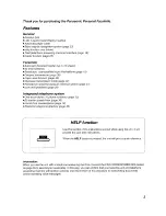 Предварительный просмотр 3 страницы Panasonic KX-F500 User Manual