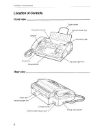 Предварительный просмотр 6 страницы Panasonic KX-F500 User Manual