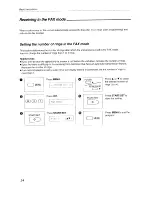 Предварительный просмотр 24 страницы Panasonic KX-F500 User Manual