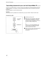 Предварительный просмотр 40 страницы Panasonic KX-F500 User Manual