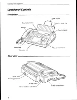 Preview for 6 page of Panasonic KX-F555 Operating Instructions Manual