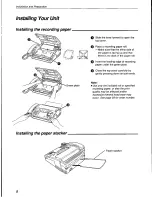 Preview for 8 page of Panasonic KX-F555 Operating Instructions Manual