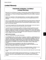 Preview for 61 page of Panasonic KX-F555 Operating Instructions Manual