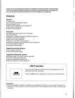 Предварительный просмотр 3 страницы Panasonic KX-F700 Operating Instructions Manual