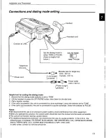 Preview for 11 page of Panasonic KX-F700 Operating Instructions Manual