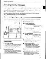 Предварительный просмотр 13 страницы Panasonic KX-F700 Operating Instructions Manual