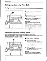 Предварительный просмотр 16 страницы Panasonic KX-F700 Operating Instructions Manual