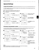 Preview for 47 page of Panasonic KX-F700 Operating Instructions Manual