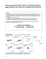 Preview for 2 page of Panasonic KX-F850 Operating Instructions Manual