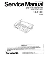 Предварительный просмотр 1 страницы Panasonic KX-F900 Service Manual