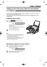 Preview for 25 page of Panasonic KX-FA50 Operating Instructions Manual