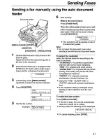 Preview for 41 page of Panasonic KX-FB421 Operating Instuctions