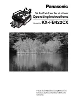 Preview for 1 page of Panasonic KX-FB422CX Operating Instructions Manual