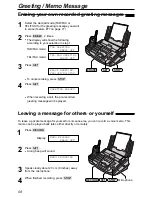 Preview for 58 page of Panasonic KX-FC175AL Operating Instructions Manual