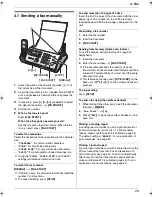 Предварительный просмотр 29 страницы Panasonic KX-FC228HK Operating Instructions Manual