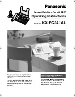 Предварительный просмотр 1 страницы Panasonic KX-FC241AL Operating Instructions Manual