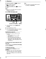 Предварительный просмотр 34 страницы Panasonic KX-FC241AL Operating Instructions Manual