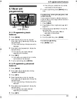 Preview for 67 page of Panasonic KX-FC241AL Operating Instructions Manual