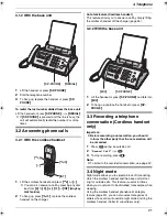 Предварительный просмотр 21 страницы Panasonic KX-FC258FX Operating Instructions Manual