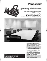 Preview for 1 page of Panasonic KX-FG5642C Operating Instructions Manual