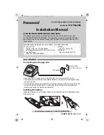 Panasonic KX-FG6550 Installation Manual preview