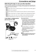 Preview for 15 page of Panasonic KX FHD331 - B/W Thermal Transfer Operating Instructions Manual