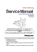 Panasonic KX-FHD332C Service Manual preview