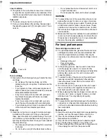 Preview for 6 page of Panasonic KX-FL313HK Operating Instructions Manual