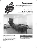 Preview for 1 page of Panasonic KX-FL401E Operating Instructions Manual