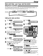 Preview for 17 page of Panasonic KX FL501 - B/W Laser - Fax Operating Instructions Manual