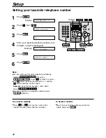 Preview for 20 page of Panasonic KX FL501 - B/W Laser - Fax Operating Instructions Manual