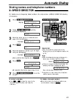 Preview for 23 page of Panasonic KX FL501 - B/W Laser - Fax Operating Instructions Manual