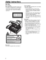 Предварительный просмотр 6 страницы Panasonic KX-FL501AL Operating Instructions Manual