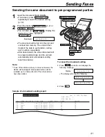 Предварительный просмотр 41 страницы Panasonic KX-FL501AL Operating Instructions Manual