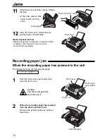 Предварительный просмотр 72 страницы Panasonic KX-FL501AL Operating Instructions Manual